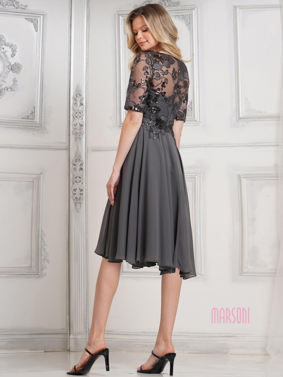 Marsoni by Colors Dress M286S - Charcoal