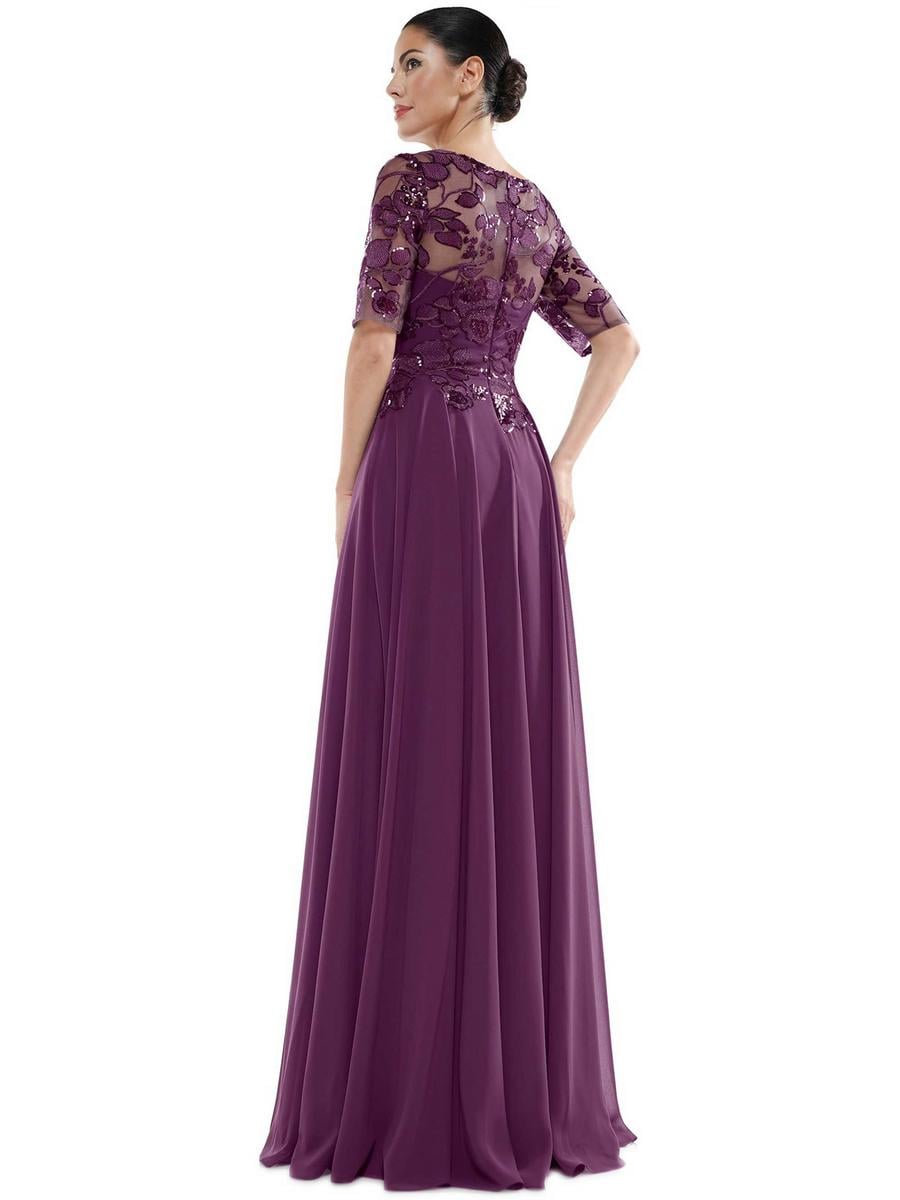 Marsoni by Colors Dress M286 - Eggplant