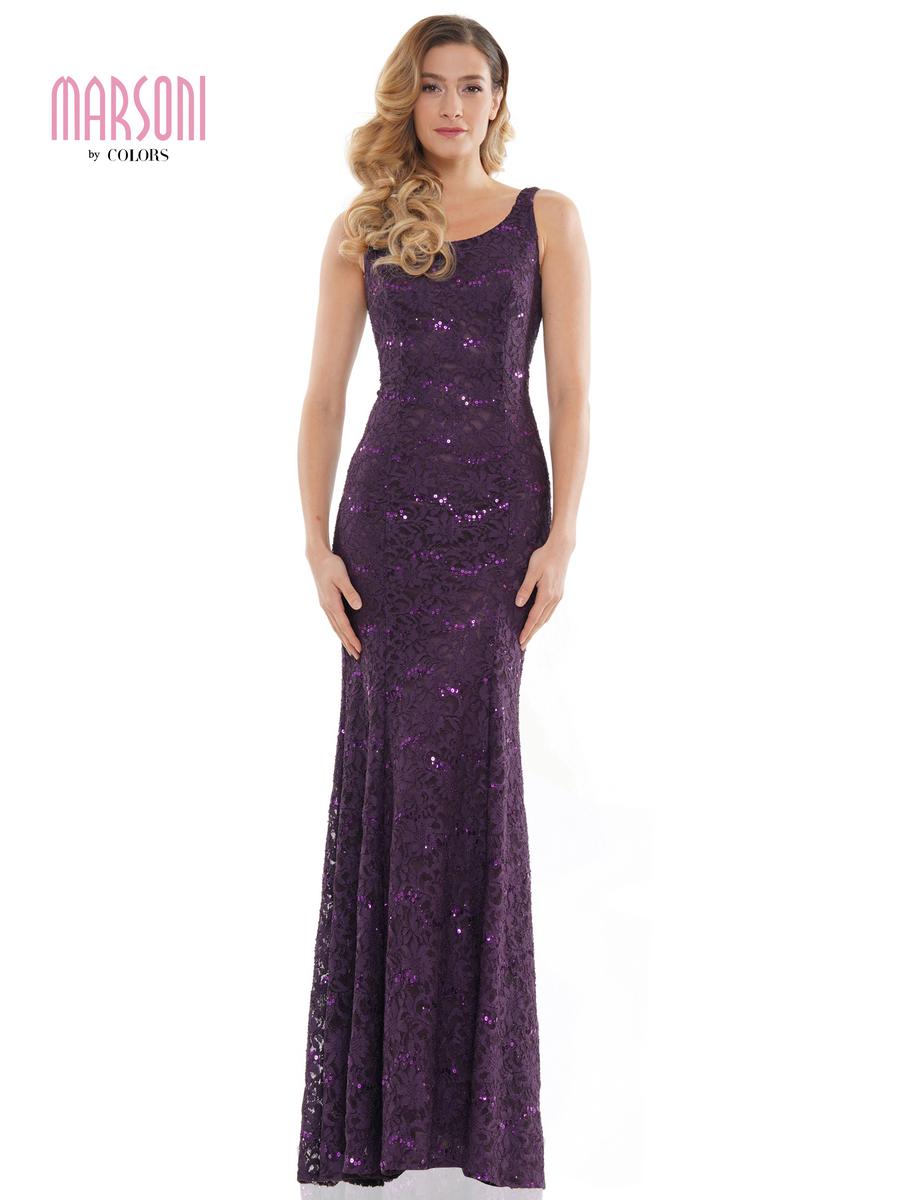 Marsoni by Colors Dress M301 - Eggplant