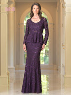 Marsoni by Colors Dress M301 - Eggplant