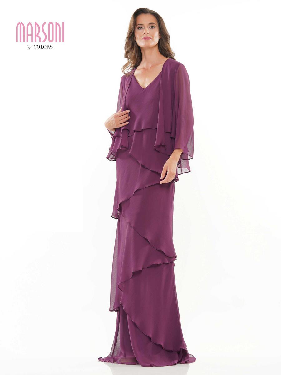 Marsoni by Colors Dress M309 - Eggplant