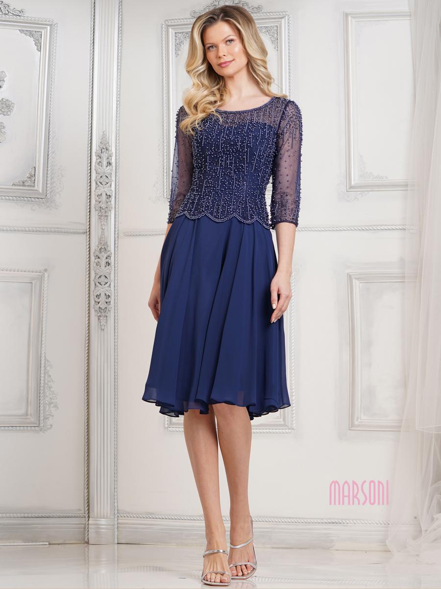Marsoni by Colors Dress M312S - Navy
