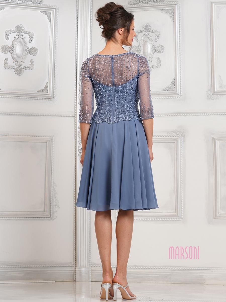 Marsoni by Colors Dress M312S - Slate Blue