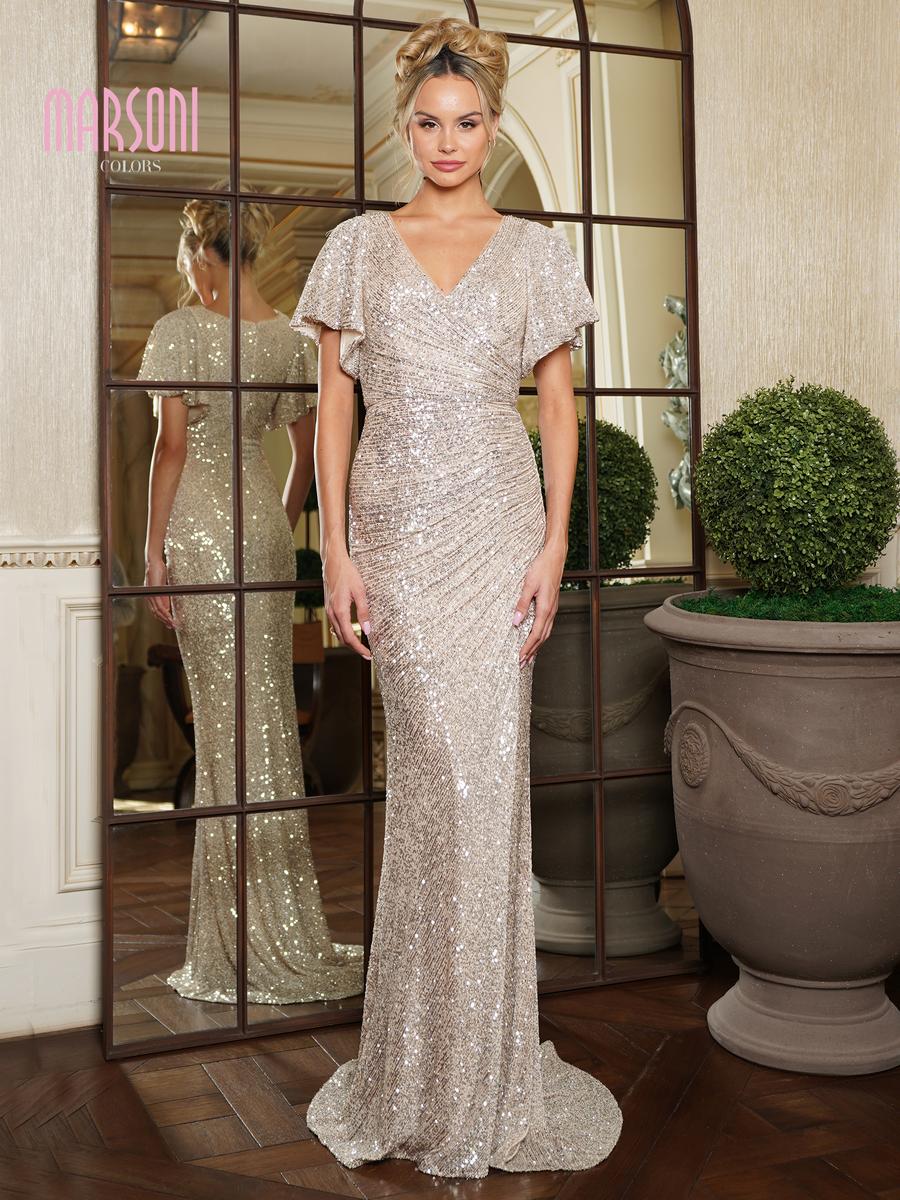 Marsoni by Colors Dress M318 - Champagne