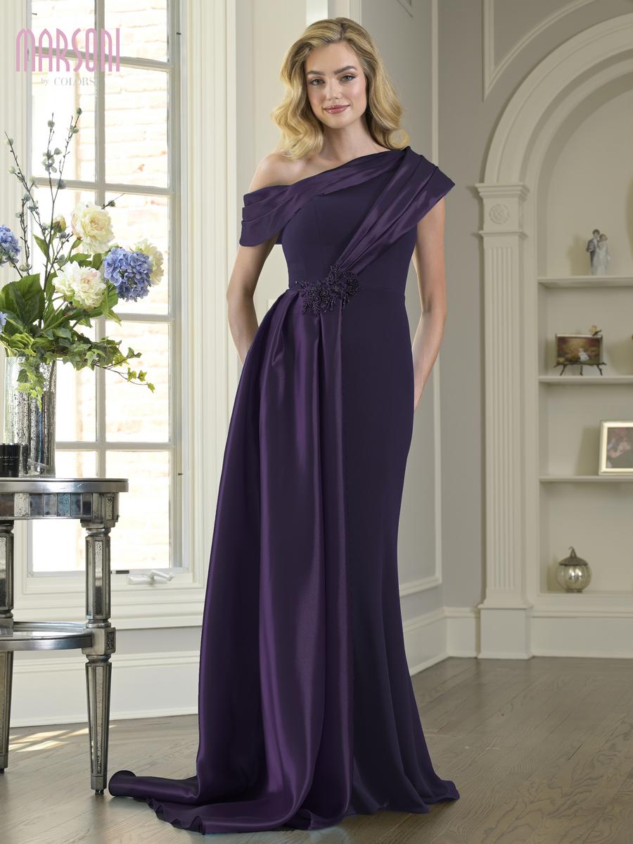 Marsoni by Colors Dress M346 - Eggplant