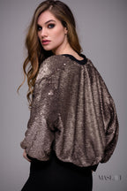 Jovani Contemporary Maslavi RTW M57262 - Gold