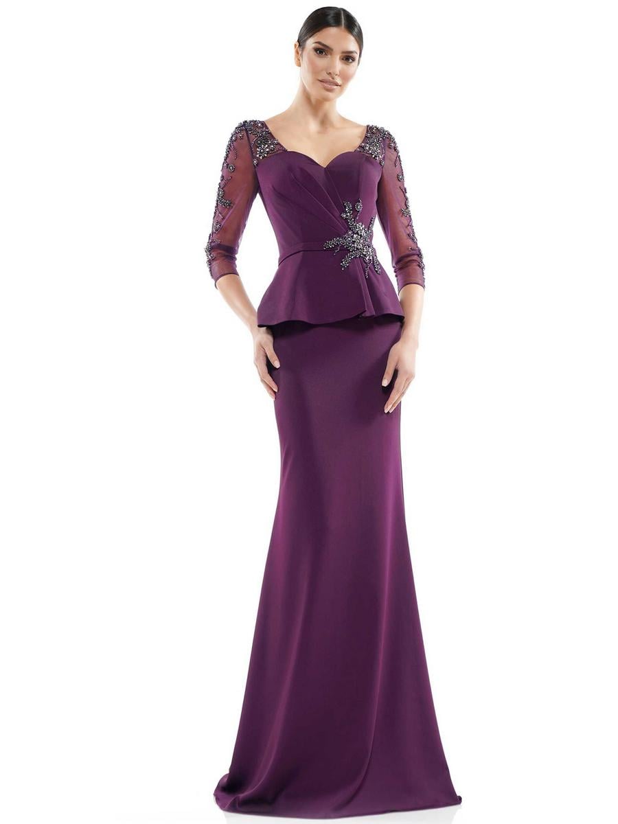 Marsoni by Colors Dress MV1037 - Eggplant