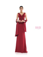 Marsoni by Colors Dress MV1054 - Wine