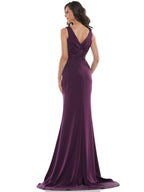 Marsoni by Colors Dress MV1054 - Eggplant