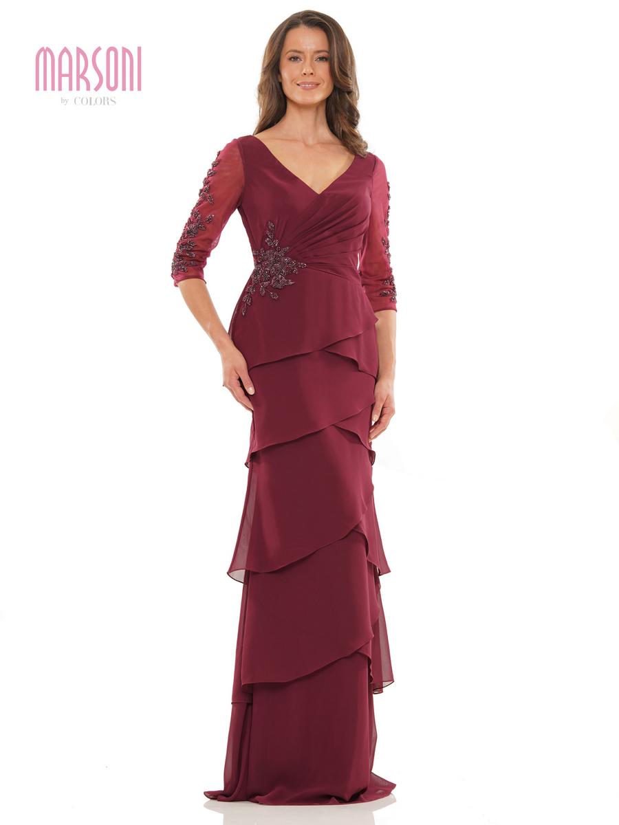 Marsoni by Colors Dress MV1168 - Wine