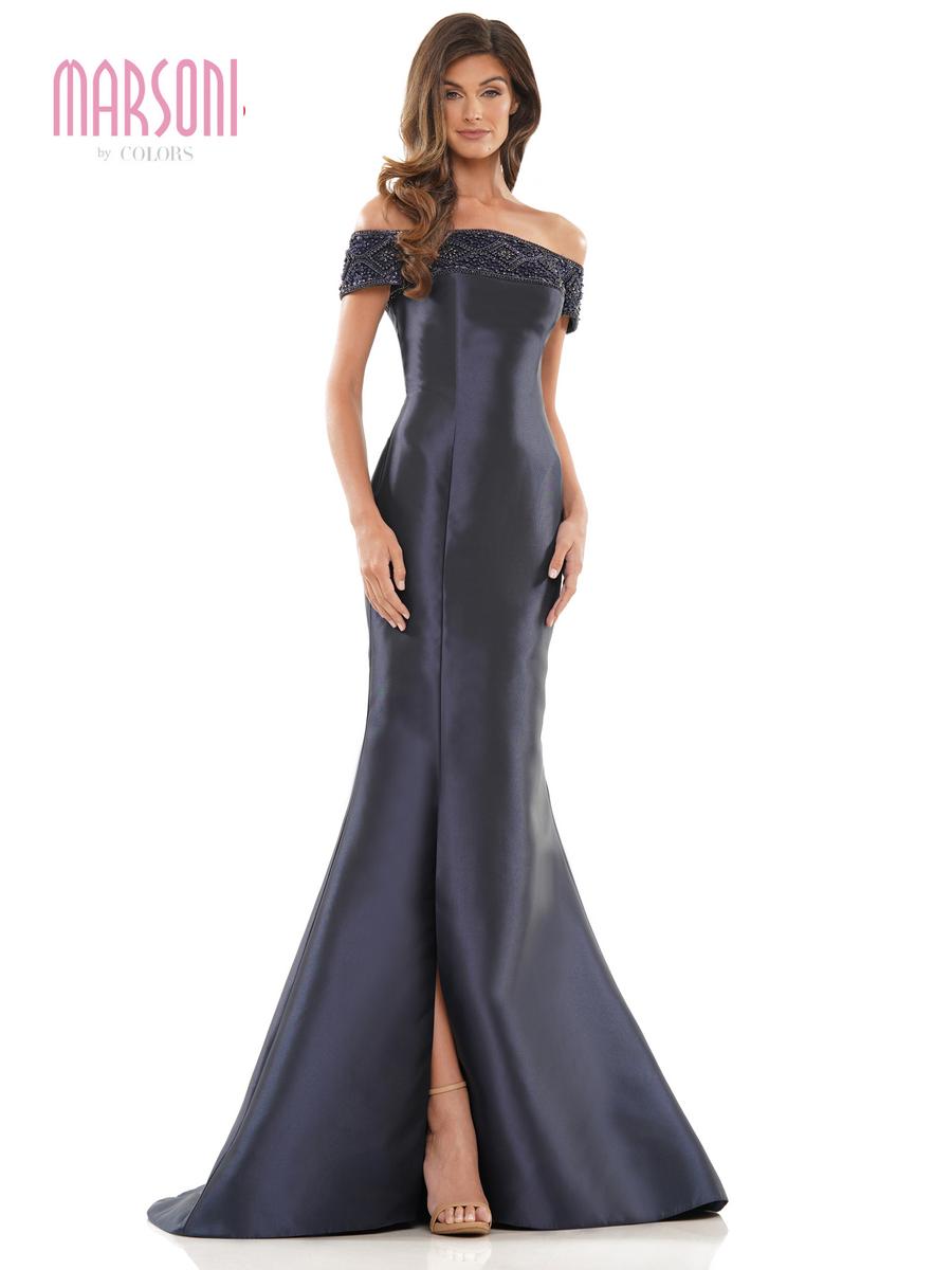 Marsoni by Colors Dress MV1184 - Charcoal