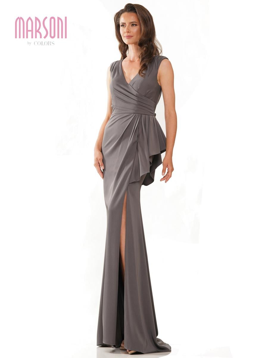 Marsoni by Colors Dress MV1227 - Charcoal