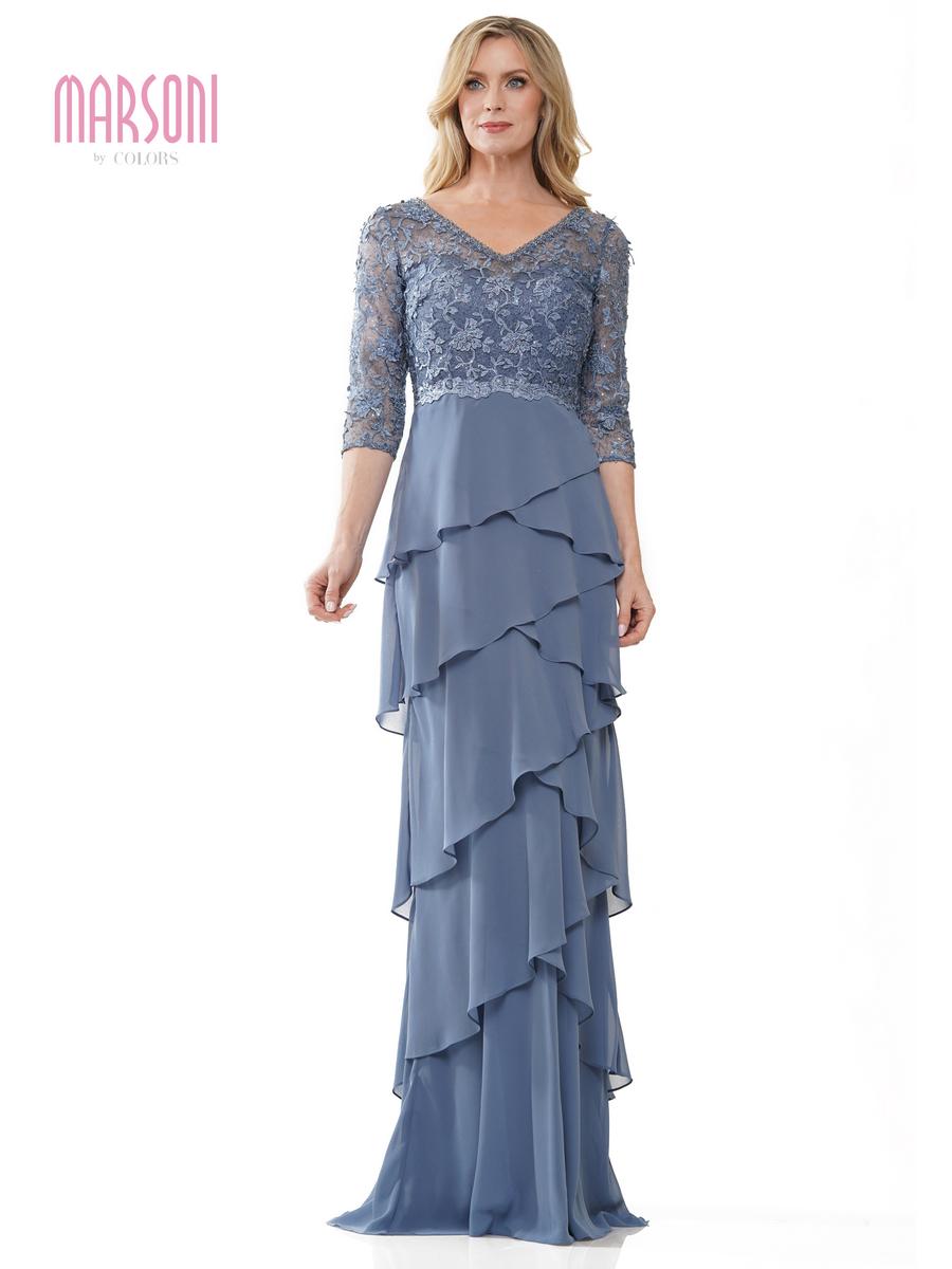Marsoni by Colors Dress MV1244 - Slate Blue