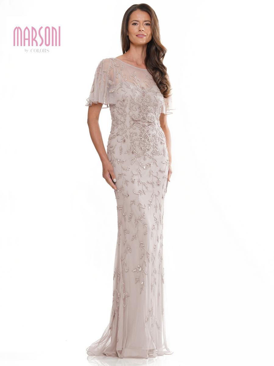 Marsoni by Colors Dress MV1281 - Champagne