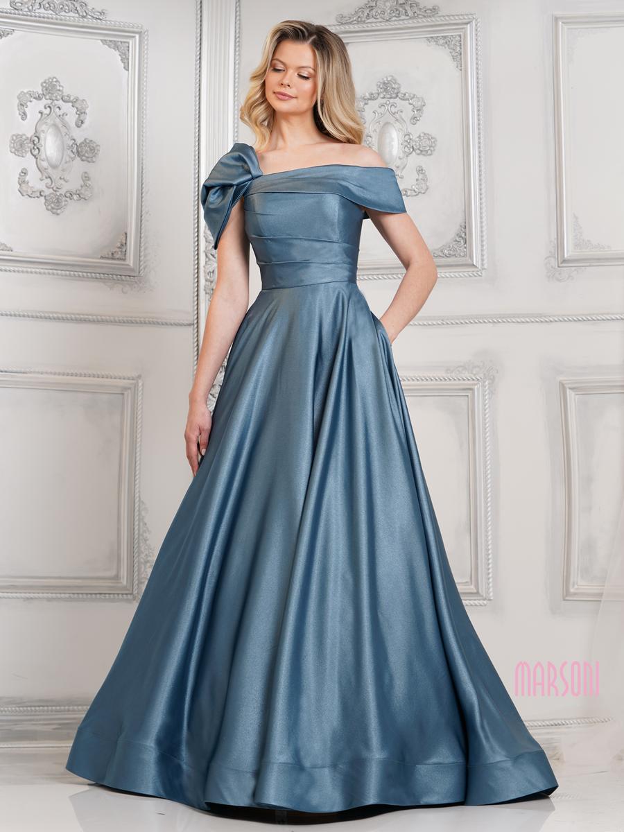 Marsoni by Colors Dress MV1288 - Slate Blue