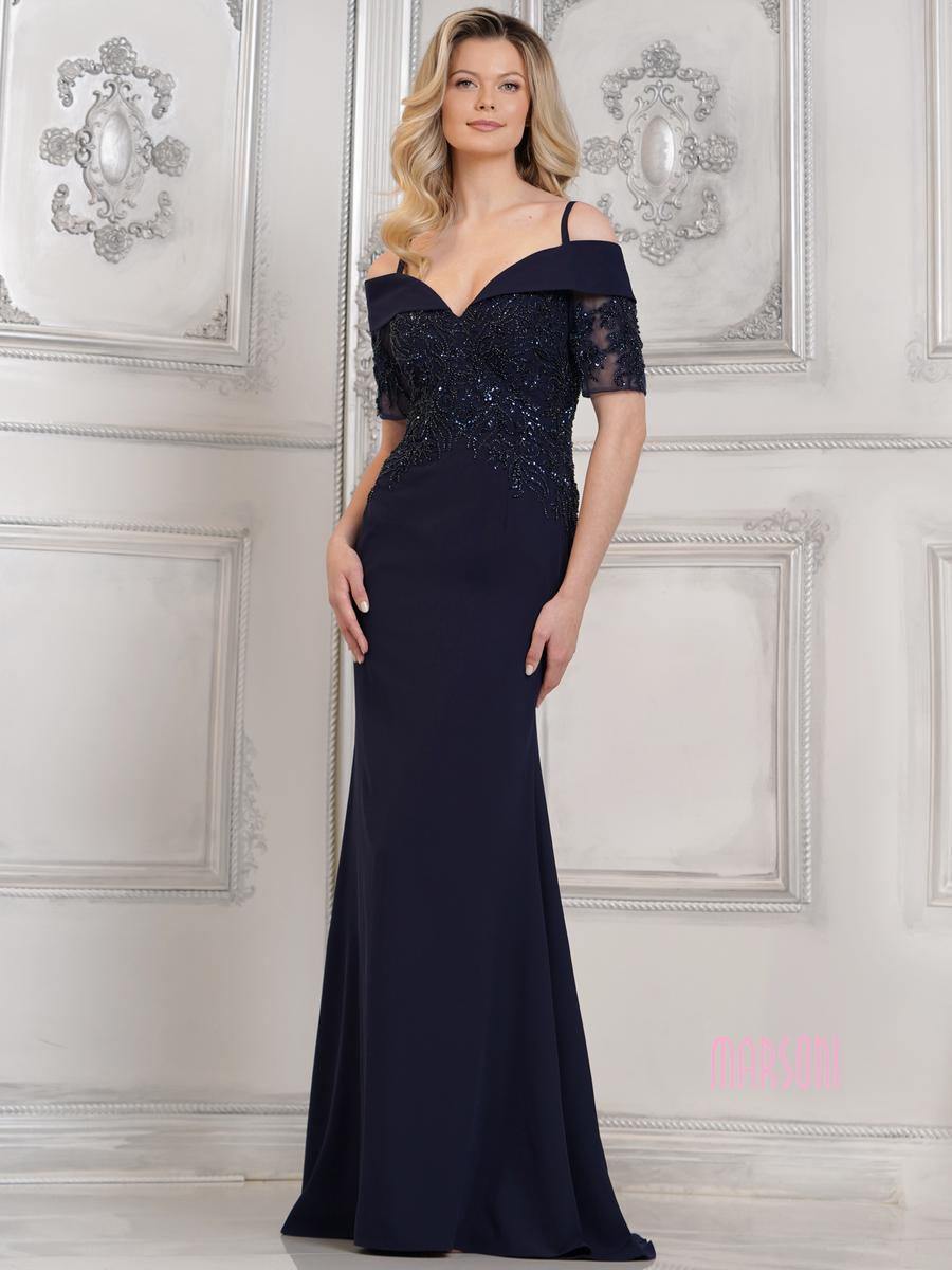 Marsoni by Colors Dress MV1295 - Navy