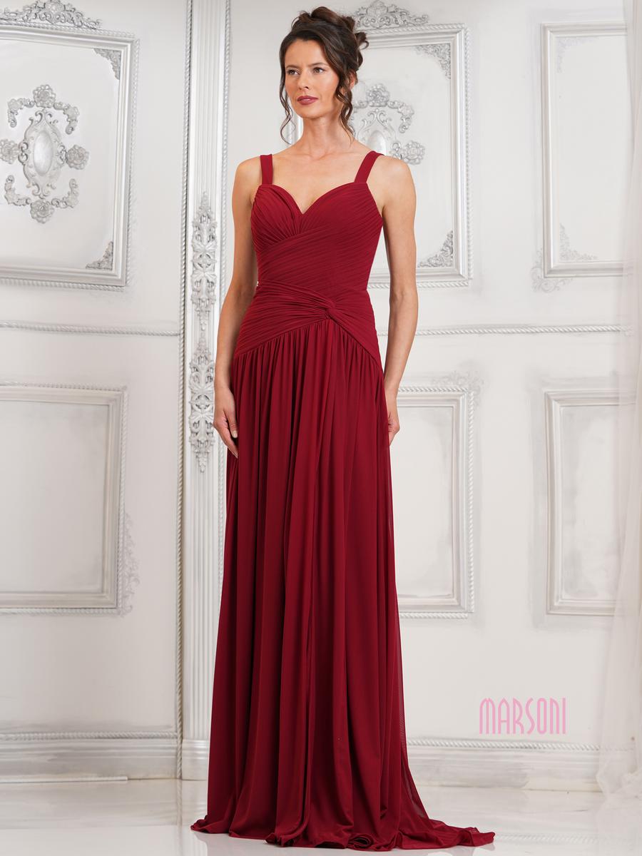 Marsoni by Colors Dress MV1316 - Burgundy