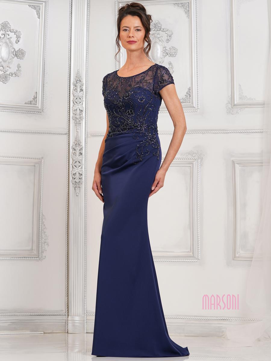 Marsoni by Colors Dress MV1317 - Navy