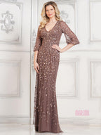 Marsoni by Colors Dress MV1320 - Dark Taupe