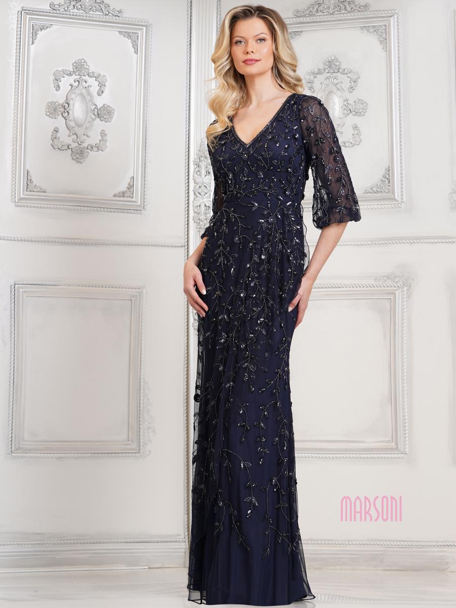 Marsoni by Colors Dress MV1320 - Navy