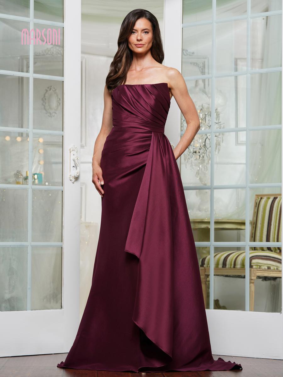 Marsoni by Colors Dress MV1326 - Burgundy