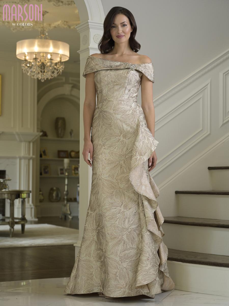 Marsoni by Colors Dress MV1381 - Champagne