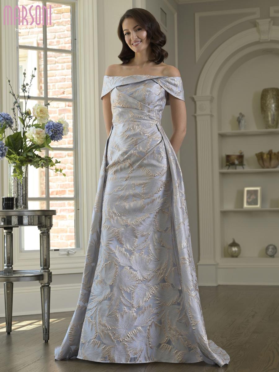 Marsoni by Colors Dress MV1382 - Gold Blue