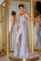 Portia and Scarlett Evening Dress PS21218 - Silver