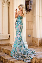 Portia and Scarlett PS24341 - Teal Multi