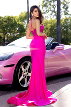 Portia and Scarlett Prom Dress PS25242 - Fuchsia