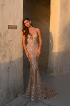 Portia and Scarlett Evening PS25692E - Beige