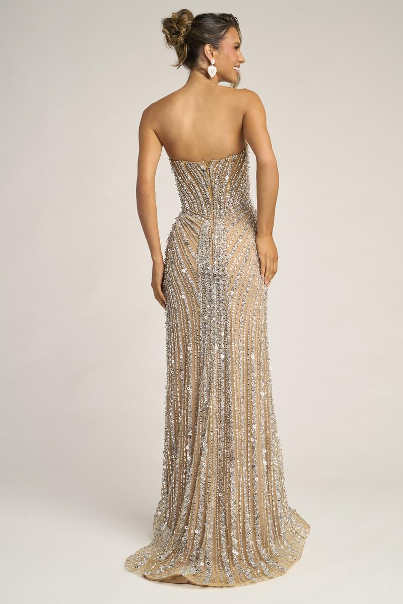 Portia and Scarlett PS26403C - Nude/Silver/Gold
