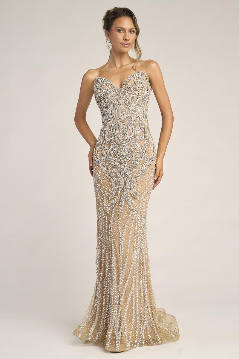 Portia and Scarlett PS26446C - Nude/Silver