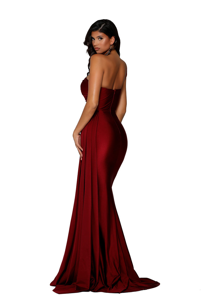 Portia and Scarlett Evening Dress PS6321 - Deep Red