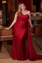 Ladivine Dress PT004C - Burgundy