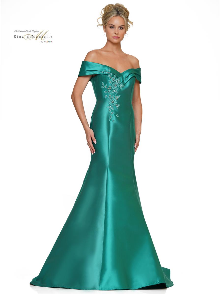 Rina di Montella Dress RD2602 - Emerald