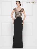 Rina di Montella Dress RD2652 - Black/Gold