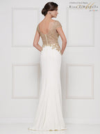 Rina di Montella Dress RD2652 - Ivory/Gold