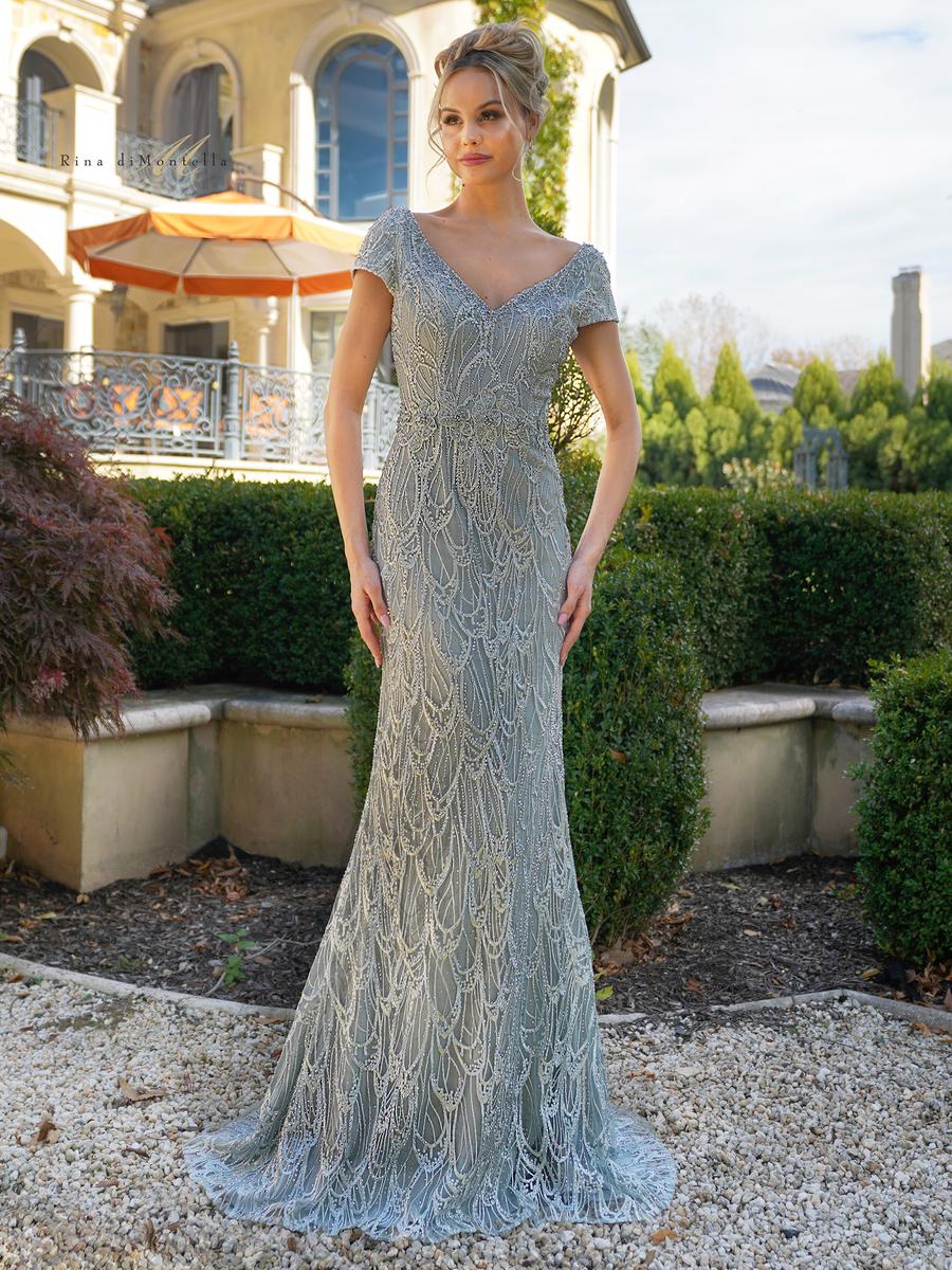 Rina di Montella Dress RD2716 - Seaglass