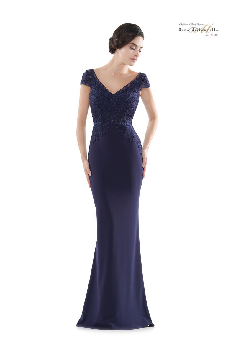 Rina di Montella Dress RD2718 - Navy