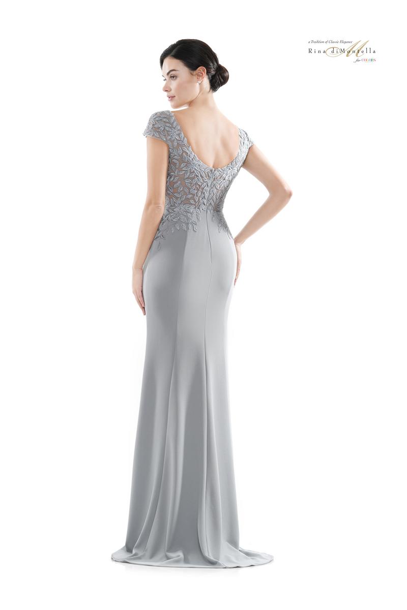 Rina di Montella Dress RD2718 - Light Silver