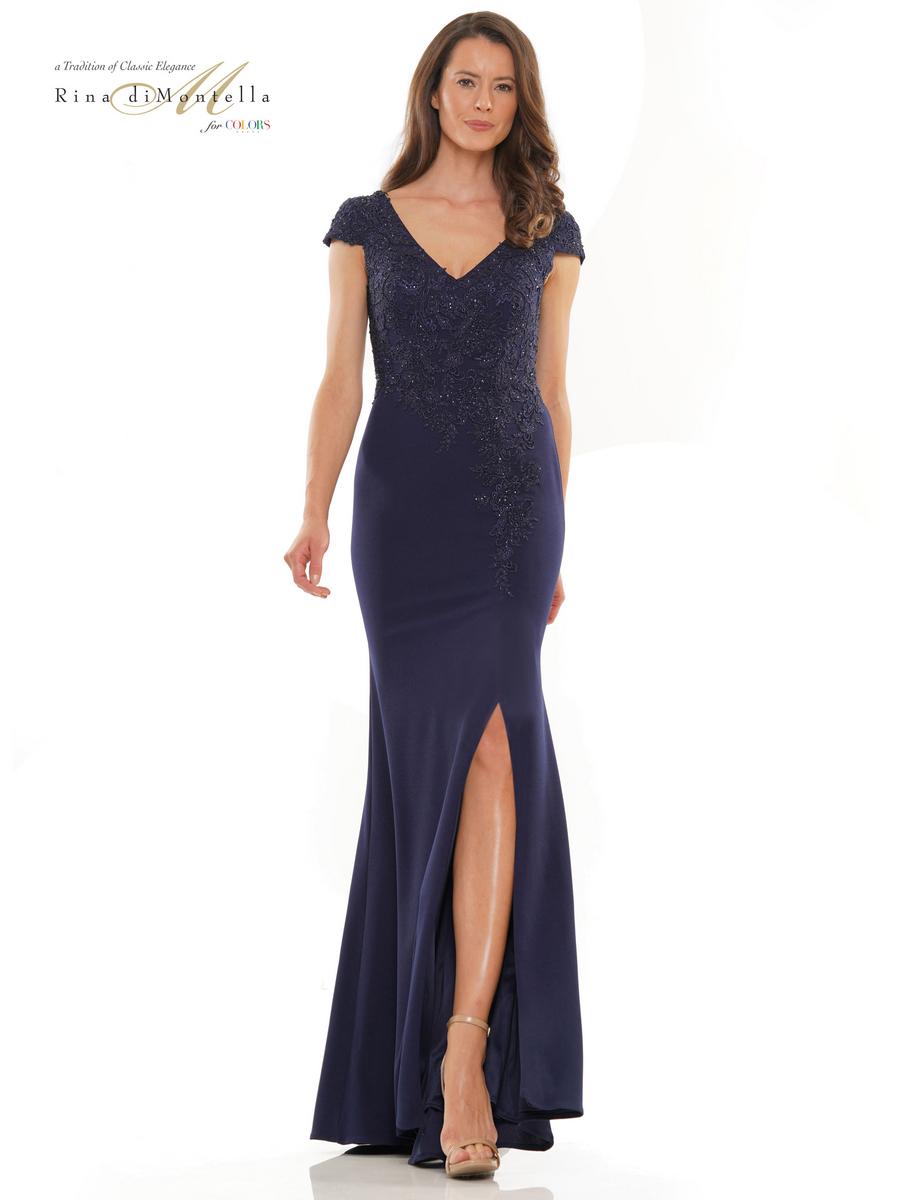 Rina di Montella Dress RD2763 - Navy