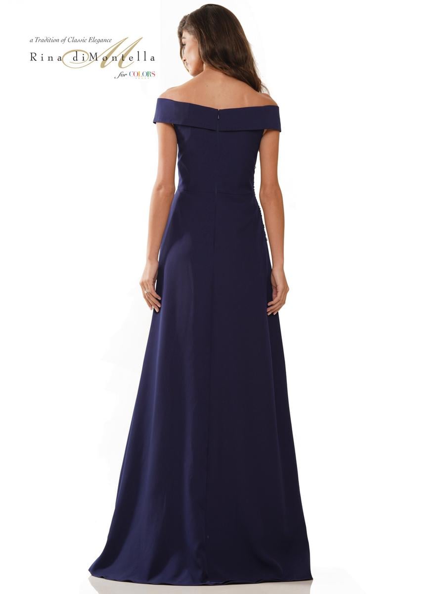 Rina di Montella Dress RD2806 - Navy