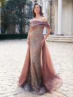 Rina di Montella Dress RD2816 - Coffee