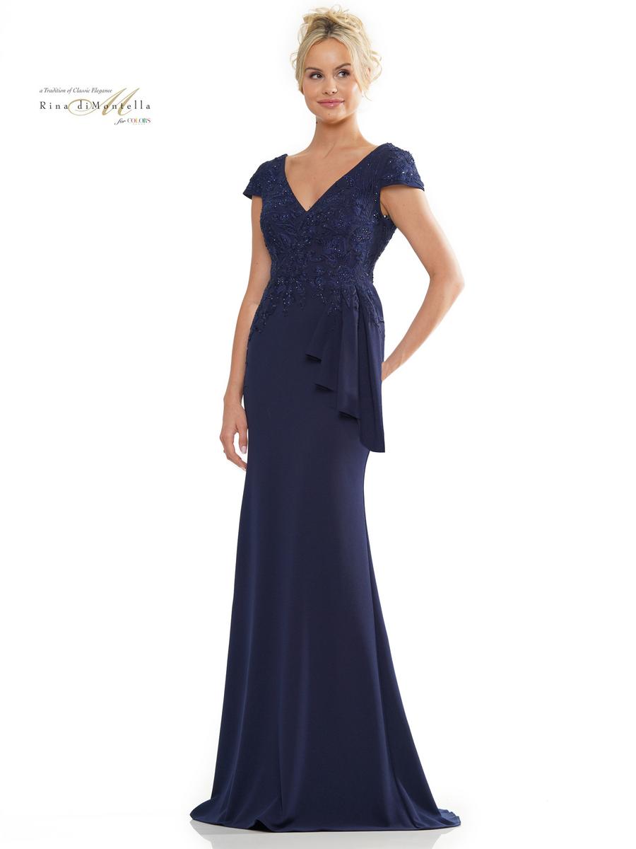 Rina di Montella Dress RD2960 - Navy