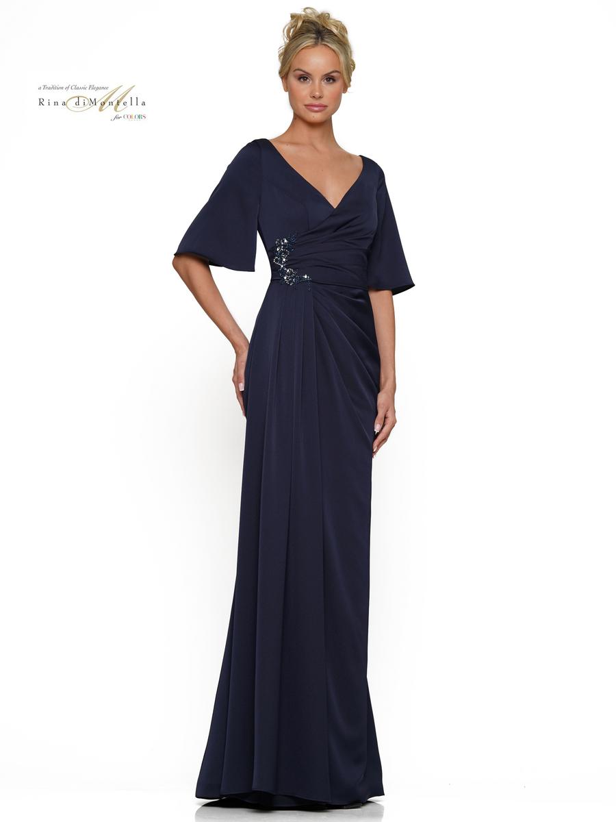 Rina di Montella Dress RD2974 - Navy