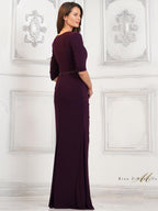 Rina di Montella Dress RD3109 - Auvergine