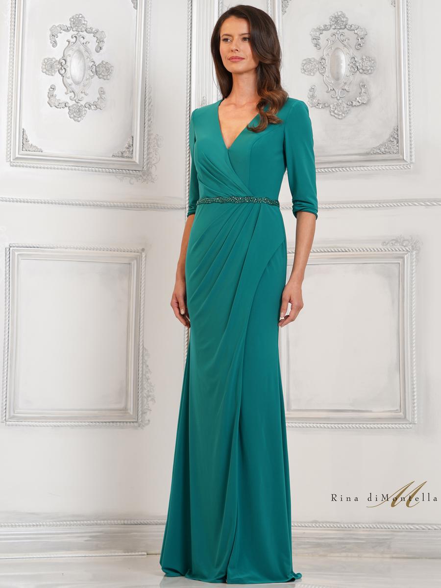 Rina di Montella Dress RD3109 - Emerald