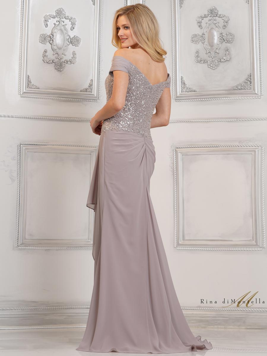 Rina di Montella Dress RD3128 - Silver