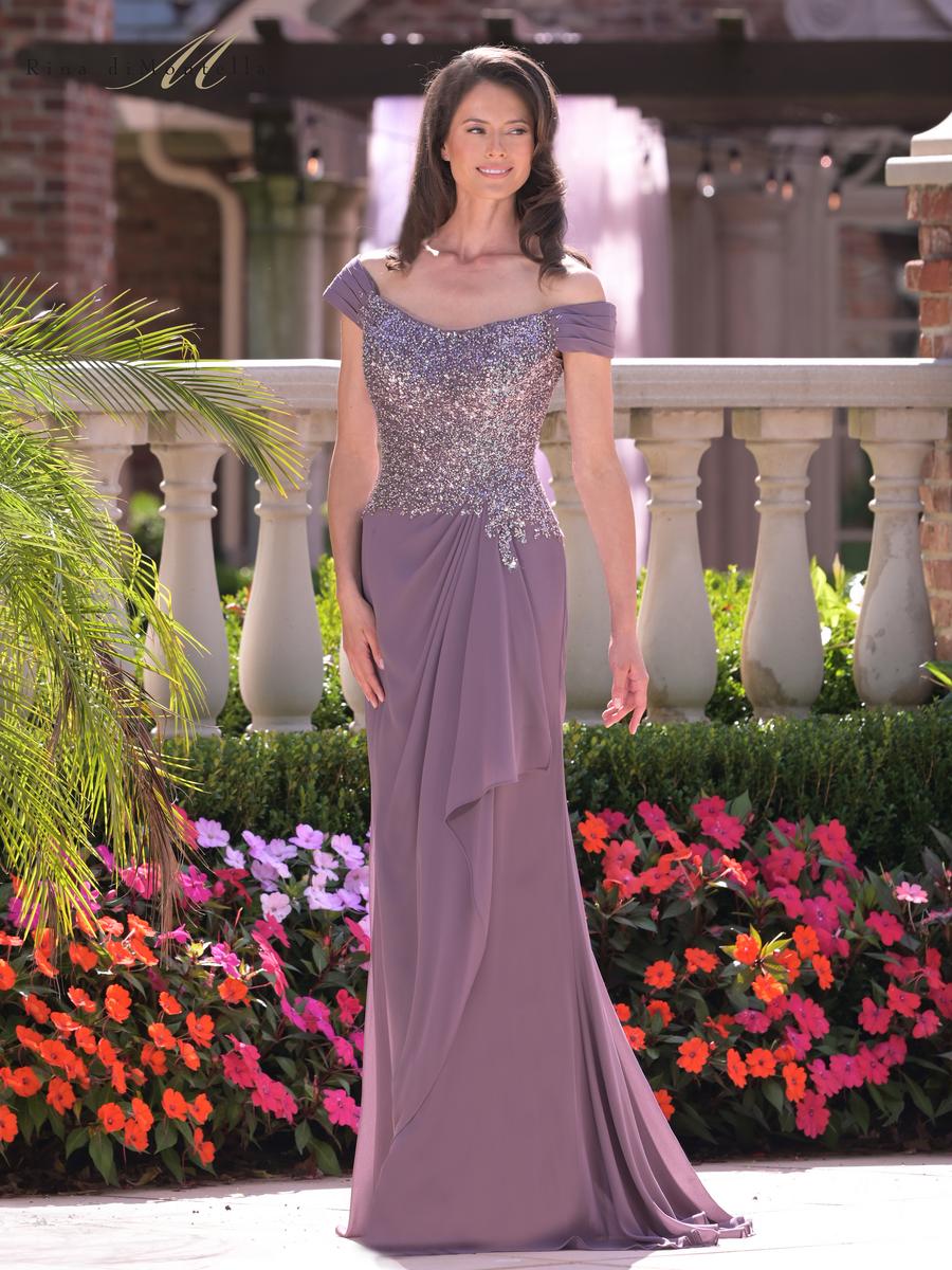 Rina di Montella Dress RD3128 - Victorian Lilac